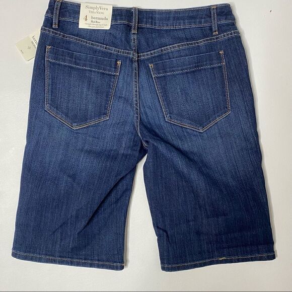 Simply Vera Vera Wang | NWT Mid Rise Bermuda Shorts - Picture 3 of 4